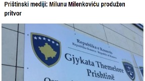 Produžen pritvor Milenkoviću